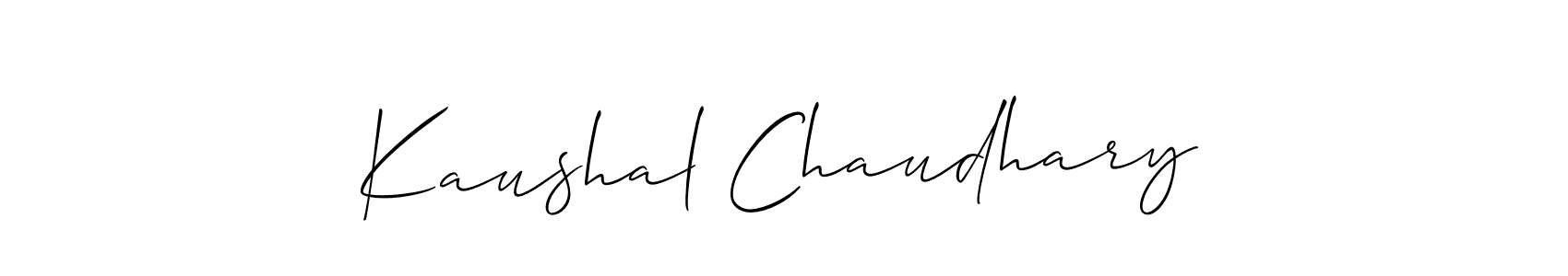 This is the best signature style for the Kaushal Chaudhary name. Also you like these signature font (Allison_Script). Mix name signature. Kaushal Chaudhary signature style 2 images and pictures png