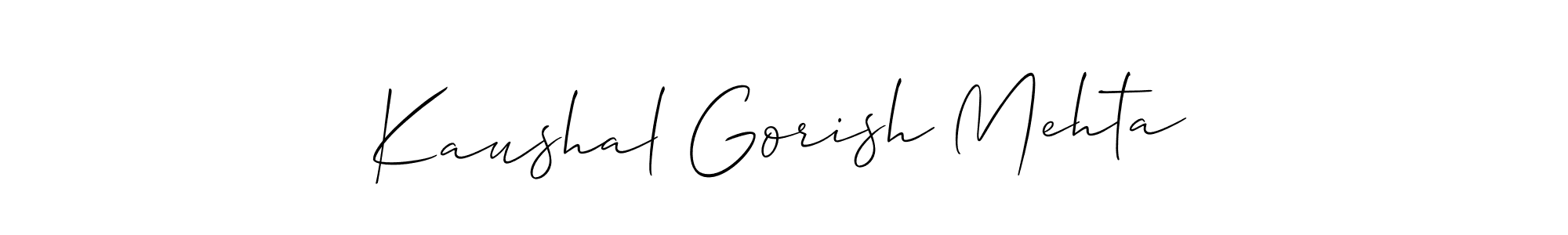 Once you've used our free online signature maker to create your best signature Allison_Script style, it's time to enjoy all of the benefits that Kaushal Gorish Mehta name signing documents. Kaushal Gorish Mehta signature style 2 images and pictures png