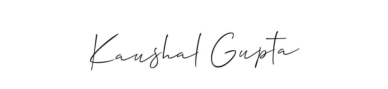 Use a signature maker to create a handwritten signature online. With this signature software, you can design (Allison_Script) your own signature for name Kaushal Gupta. Kaushal Gupta signature style 2 images and pictures png
