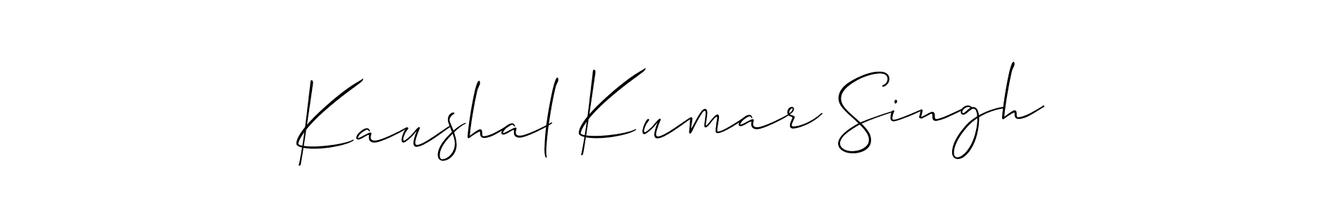Similarly Allison_Script is the best handwritten signature design. Signature creator online .You can use it as an online autograph creator for name Kaushal Kumar Singh. Kaushal Kumar Singh signature style 2 images and pictures png