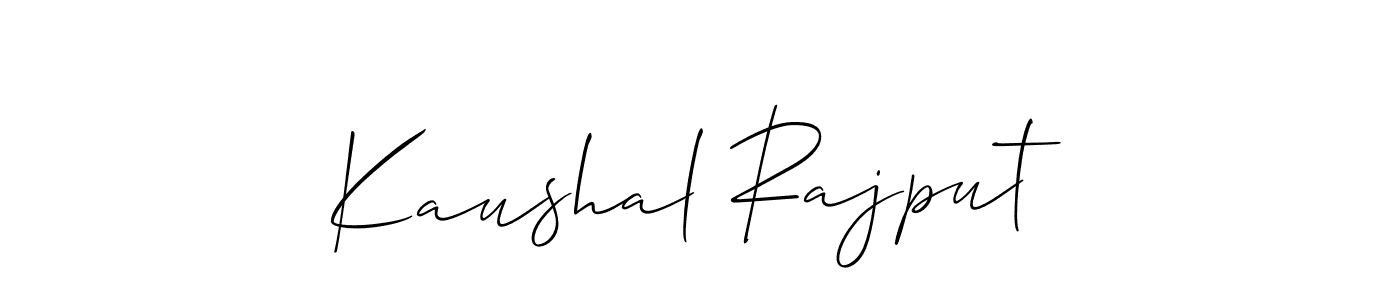 How to make Kaushal Rajput signature? Allison_Script is a professional autograph style. Create handwritten signature for Kaushal Rajput name. Kaushal Rajput signature style 2 images and pictures png