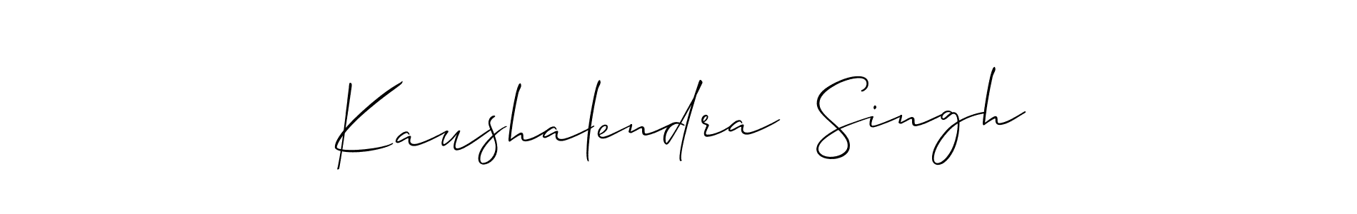 Make a beautiful signature design for name Kaushalendra  Singh. With this signature (Allison_Script) style, you can create a handwritten signature for free. Kaushalendra  Singh signature style 2 images and pictures png