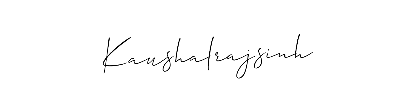 Kaushalrajsinh stylish signature style. Best Handwritten Sign (Allison_Script) for my name. Handwritten Signature Collection Ideas for my name Kaushalrajsinh. Kaushalrajsinh signature style 2 images and pictures png
