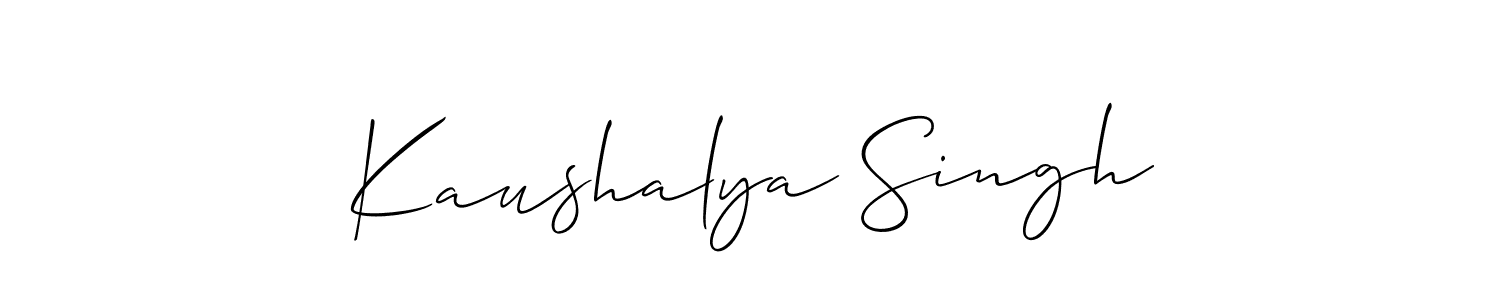 Check out images of Autograph of Kaushalya Singh name. Actor Kaushalya Singh Signature Style. Allison_Script is a professional sign style online. Kaushalya Singh signature style 2 images and pictures png