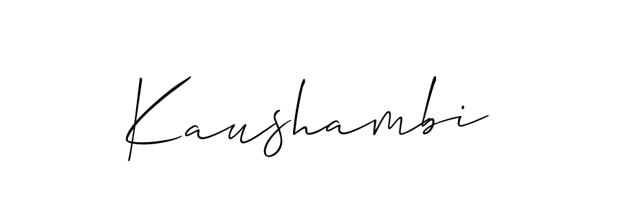 if you are searching for the best signature style for your name Kaushambi. so please give up your signature search. here we have designed multiple signature styles  using Allison_Script. Kaushambi signature style 2 images and pictures png