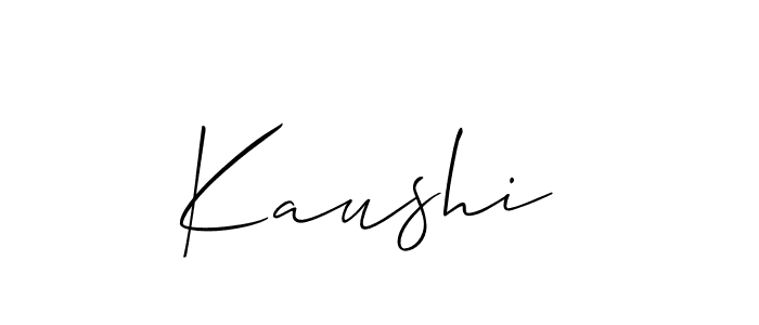 Also You can easily find your signature by using the search form. We will create Kaushi  name handwritten signature images for you free of cost using Allison_Script sign style. Kaushi  signature style 2 images and pictures png