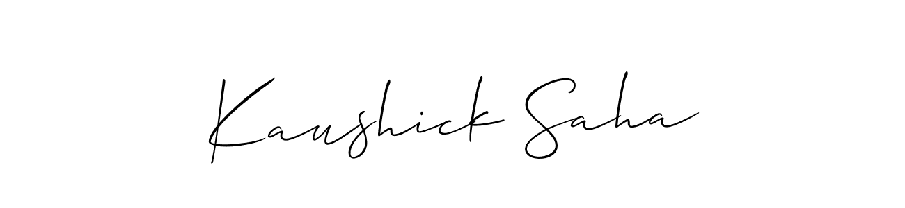 See photos of Kaushick Saha official signature by Spectra . Check more albums & portfolios. Read reviews & check more about Allison_Script font. Kaushick Saha signature style 2 images and pictures png