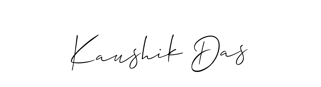 You should practise on your own different ways (Allison_Script) to write your name (Kaushik Das) in signature. don't let someone else do it for you. Kaushik Das signature style 2 images and pictures png