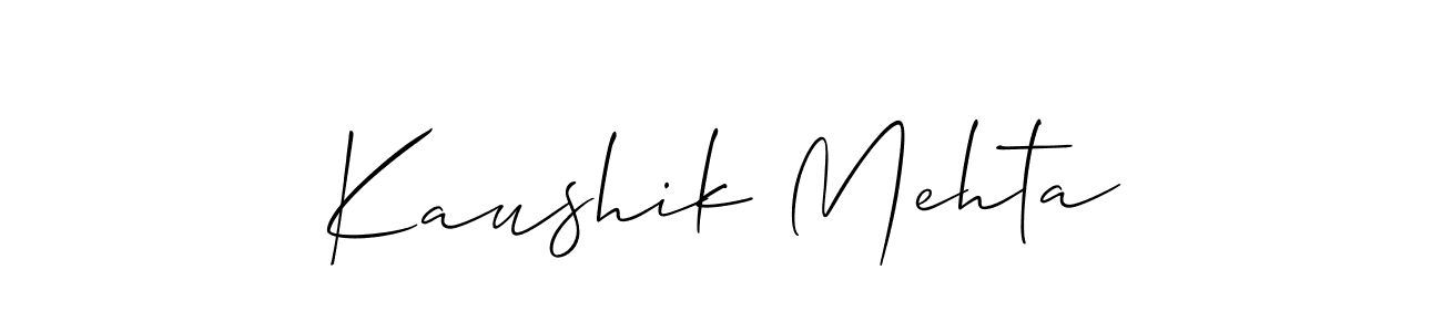 Best and Professional Signature Style for Kaushik Mehta. Allison_Script Best Signature Style Collection. Kaushik Mehta signature style 2 images and pictures png