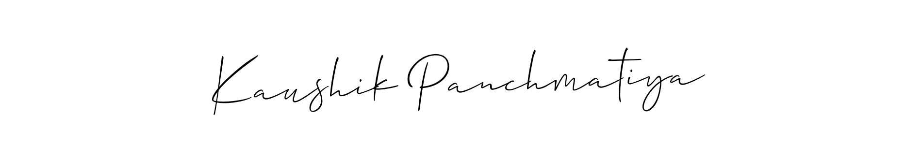 See photos of Kaushik Panchmatiya official signature by Spectra . Check more albums & portfolios. Read reviews & check more about Allison_Script font. Kaushik Panchmatiya signature style 2 images and pictures png