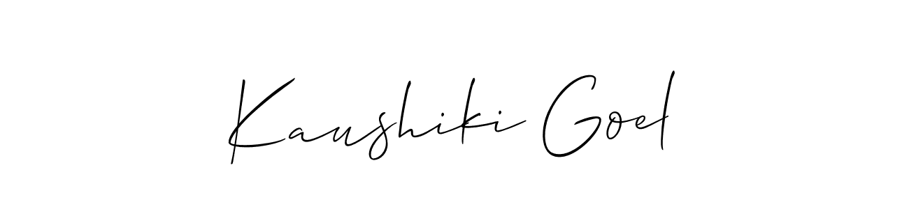 Once you've used our free online signature maker to create your best signature Allison_Script style, it's time to enjoy all of the benefits that Kaushiki Goel name signing documents. Kaushiki Goel signature style 2 images and pictures png