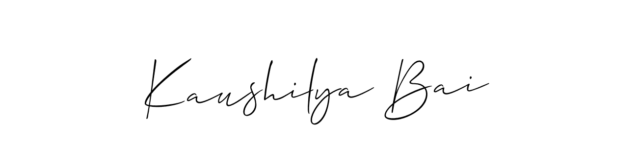 Once you've used our free online signature maker to create your best signature Allison_Script style, it's time to enjoy all of the benefits that Kaushilya Bai name signing documents. Kaushilya Bai signature style 2 images and pictures png