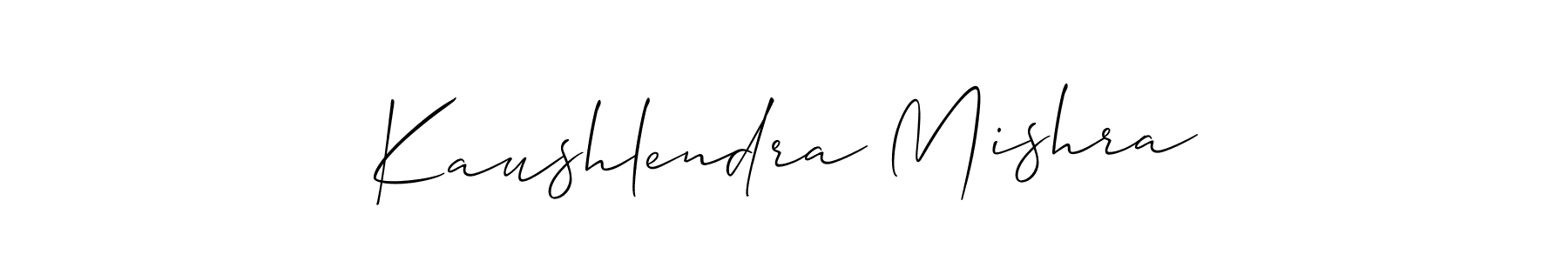 You should practise on your own different ways (Allison_Script) to write your name (Kaushlendra Mishra) in signature. don't let someone else do it for you. Kaushlendra Mishra signature style 2 images and pictures png