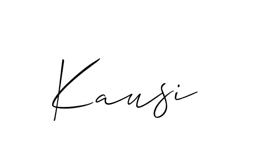 if you are searching for the best signature style for your name Kausi. so please give up your signature search. here we have designed multiple signature styles  using Allison_Script. Kausi signature style 2 images and pictures png