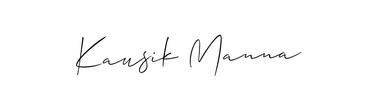 How to Draw Kausik Manna signature style? Allison_Script is a latest design signature styles for name Kausik Manna. Kausik Manna signature style 2 images and pictures png
