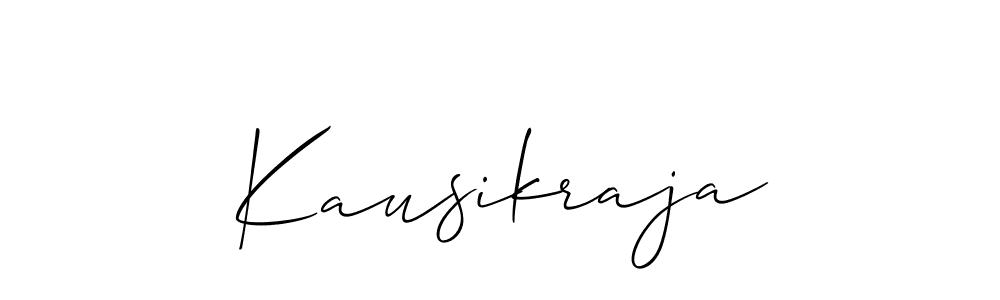 Make a beautiful signature design for name Kausikraja. With this signature (Allison_Script) style, you can create a handwritten signature for free. Kausikraja signature style 2 images and pictures png