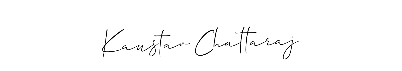 How to make Kaustav Chattaraj signature? Allison_Script is a professional autograph style. Create handwritten signature for Kaustav Chattaraj name. Kaustav Chattaraj signature style 2 images and pictures png