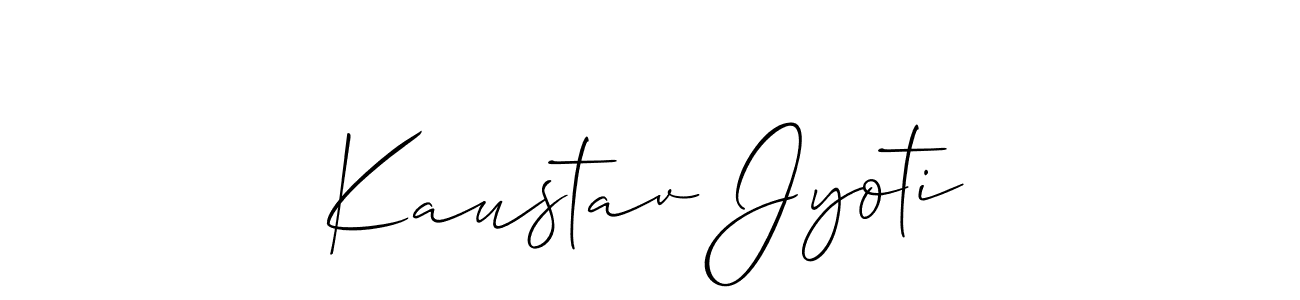 Also we have Kaustav Jyoti name is the best signature style. Create professional handwritten signature collection using Allison_Script autograph style. Kaustav Jyoti signature style 2 images and pictures png