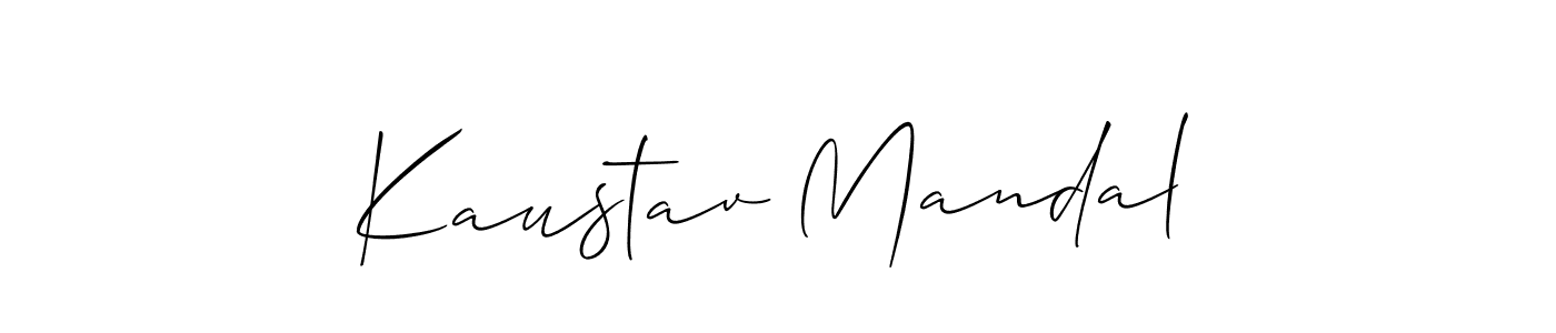 How to Draw Kaustav Mandal signature style? Allison_Script is a latest design signature styles for name Kaustav Mandal. Kaustav Mandal signature style 2 images and pictures png