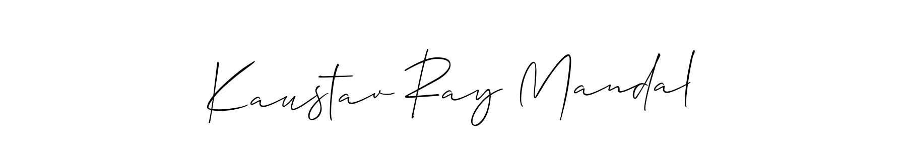 You should practise on your own different ways (Allison_Script) to write your name (Kaustav Ray Mandal) in signature. don't let someone else do it for you. Kaustav Ray Mandal signature style 2 images and pictures png