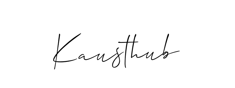 How to Draw Kausthub signature style? Allison_Script is a latest design signature styles for name Kausthub. Kausthub signature style 2 images and pictures png
