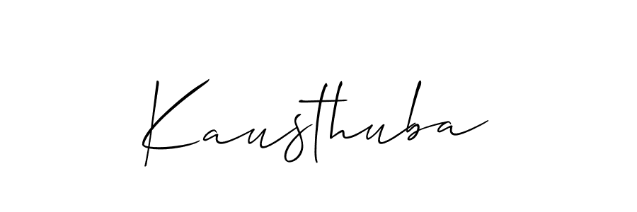 Make a short Kausthuba signature style. Manage your documents anywhere anytime using Allison_Script. Create and add eSignatures, submit forms, share and send files easily. Kausthuba signature style 2 images and pictures png