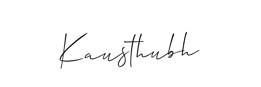 How to Draw Kausthubh signature style? Allison_Script is a latest design signature styles for name Kausthubh. Kausthubh signature style 2 images and pictures png