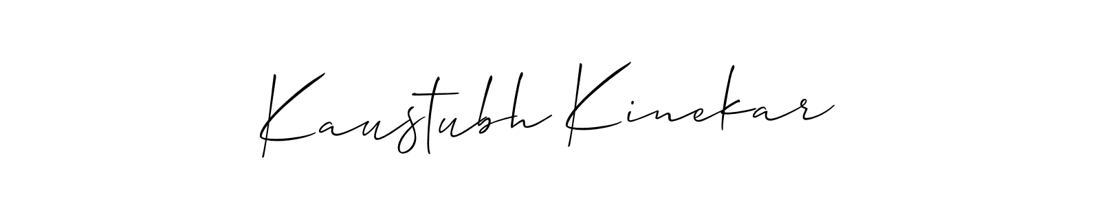 Best and Professional Signature Style for Kaustubh Kinekar. Allison_Script Best Signature Style Collection. Kaustubh Kinekar signature style 2 images and pictures png