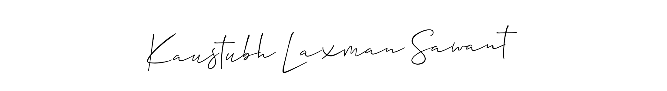 Similarly Allison_Script is the best handwritten signature design. Signature creator online .You can use it as an online autograph creator for name Kaustubh Laxman Sawant. Kaustubh Laxman Sawant signature style 2 images and pictures png