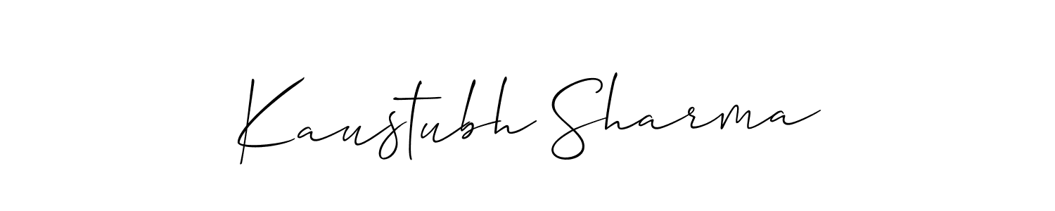 Best and Professional Signature Style for Kaustubh Sharma. Allison_Script Best Signature Style Collection. Kaustubh Sharma signature style 2 images and pictures png