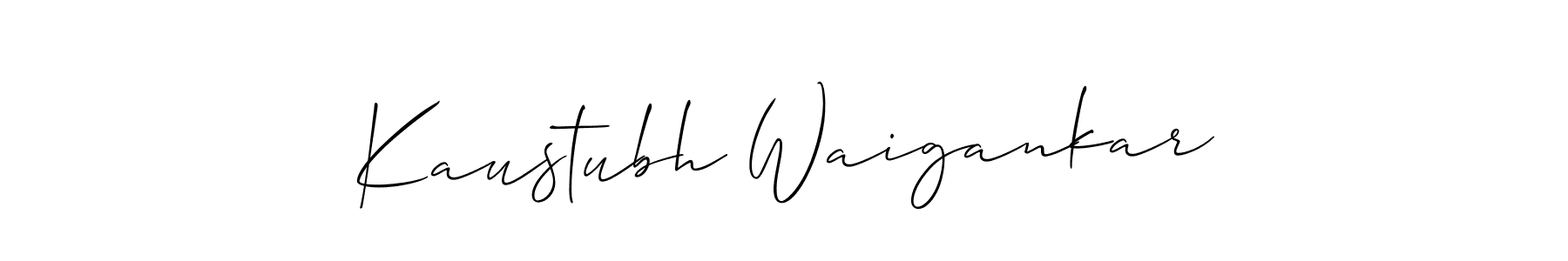 Best and Professional Signature Style for Kaustubh Waigankar. Allison_Script Best Signature Style Collection. Kaustubh Waigankar signature style 2 images and pictures png