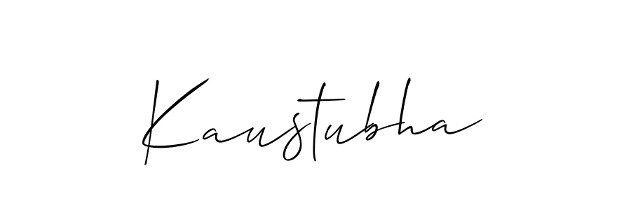 Design your own signature with our free online signature maker. With this signature software, you can create a handwritten (Allison_Script) signature for name Kaustubha. Kaustubha signature style 2 images and pictures png