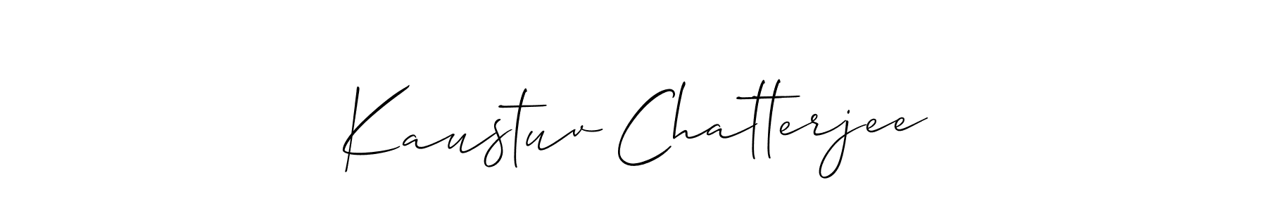 How to make Kaustuv Chatterjee signature? Allison_Script is a professional autograph style. Create handwritten signature for Kaustuv Chatterjee name. Kaustuv Chatterjee signature style 2 images and pictures png