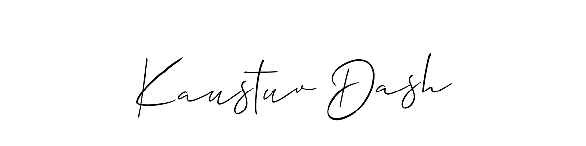 Create a beautiful signature design for name Kaustuv Dash. With this signature (Allison_Script) fonts, you can make a handwritten signature for free. Kaustuv Dash signature style 2 images and pictures png