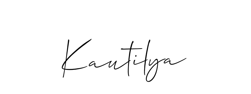Make a beautiful signature design for name Kautilya. Use this online signature maker to create a handwritten signature for free. Kautilya signature style 2 images and pictures png