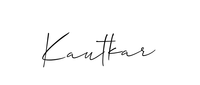 Allison_Script is a professional signature style that is perfect for those who want to add a touch of class to their signature. It is also a great choice for those who want to make their signature more unique. Get Kautkar name to fancy signature for free. Kautkar signature style 2 images and pictures png