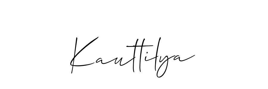 The best way (Allison_Script) to make a short signature is to pick only two or three words in your name. The name Kauttilya include a total of six letters. For converting this name. Kauttilya signature style 2 images and pictures png