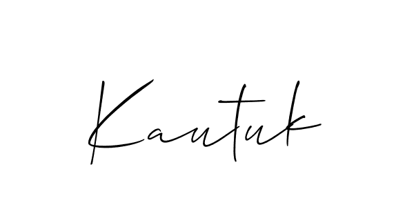 Make a beautiful signature design for name Kautuk. Use this online signature maker to create a handwritten signature for free. Kautuk signature style 2 images and pictures png