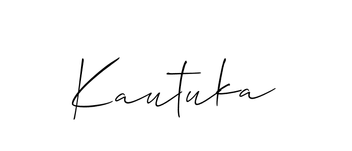 Make a beautiful signature design for name Kautuka. Use this online signature maker to create a handwritten signature for free. Kautuka signature style 2 images and pictures png