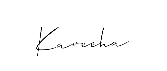Use a signature maker to create a handwritten signature online. With this signature software, you can design (Allison_Script) your own signature for name Kaveeha. Kaveeha signature style 2 images and pictures png