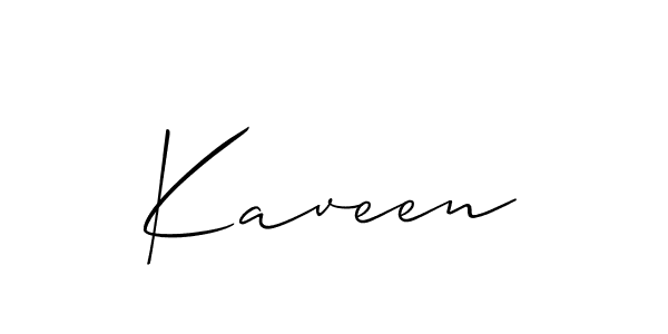 Kaveen stylish signature style. Best Handwritten Sign (Allison_Script) for my name. Handwritten Signature Collection Ideas for my name Kaveen. Kaveen signature style 2 images and pictures png