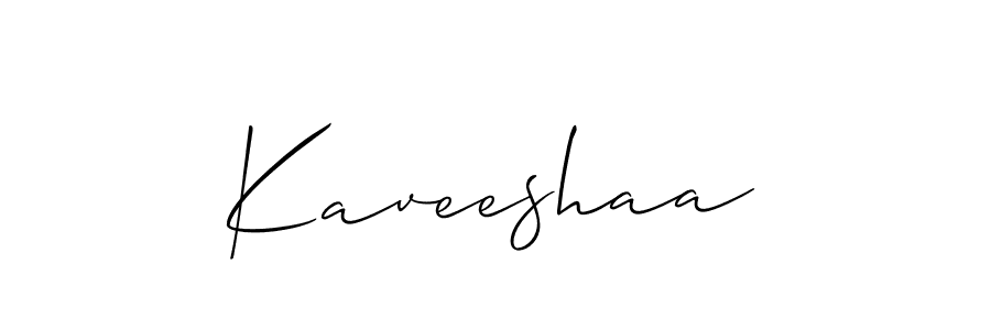 Design your own signature with our free online signature maker. With this signature software, you can create a handwritten (Allison_Script) signature for name Kaveeshaa. Kaveeshaa signature style 2 images and pictures png