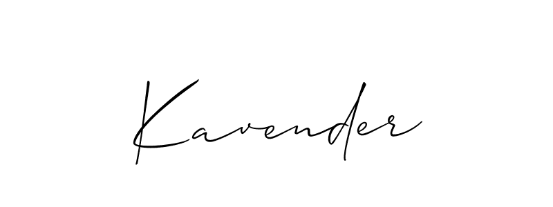 The best way (Allison_Script) to make a short signature is to pick only two or three words in your name. The name Kavender include a total of six letters. For converting this name. Kavender signature style 2 images and pictures png