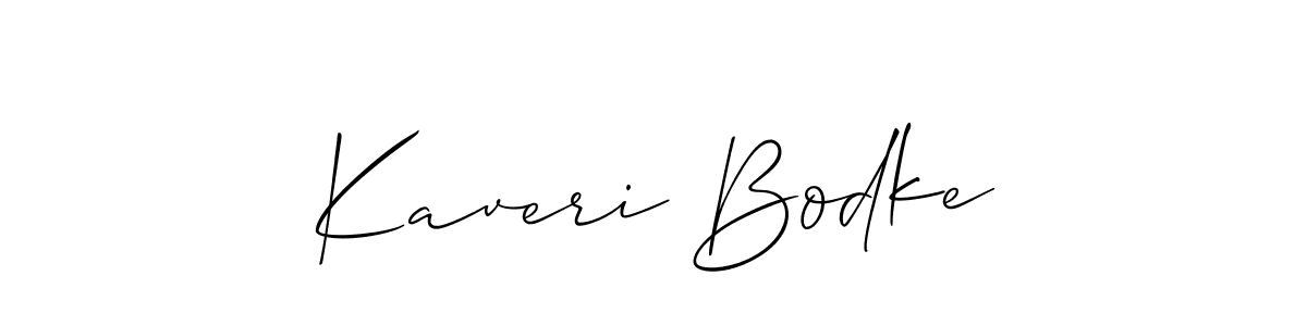You should practise on your own different ways (Allison_Script) to write your name (Kaveri Bodke) in signature. don't let someone else do it for you. Kaveri Bodke signature style 2 images and pictures png