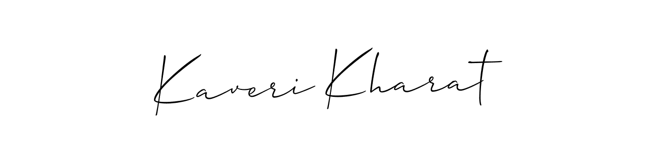 Also You can easily find your signature by using the search form. We will create Kaveri Kharat name handwritten signature images for you free of cost using Allison_Script sign style. Kaveri Kharat signature style 2 images and pictures png