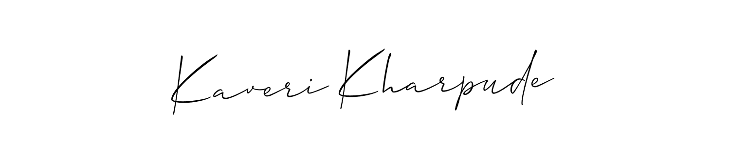 Make a beautiful signature design for name Kaveri Kharpude. Use this online signature maker to create a handwritten signature for free. Kaveri Kharpude signature style 2 images and pictures png