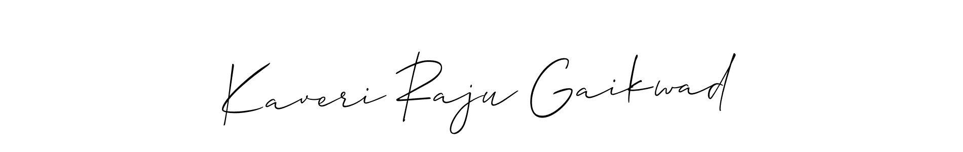 Design your own signature with our free online signature maker. With this signature software, you can create a handwritten (Allison_Script) signature for name Kaveri Raju Gaikwad. Kaveri Raju Gaikwad signature style 2 images and pictures png