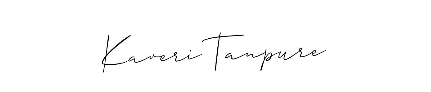 How to Draw Kaveri Tanpure signature style? Allison_Script is a latest design signature styles for name Kaveri Tanpure. Kaveri Tanpure signature style 2 images and pictures png