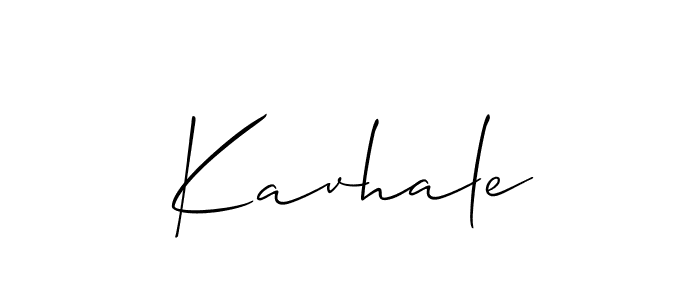Create a beautiful signature design for name Kavhale. With this signature (Allison_Script) fonts, you can make a handwritten signature for free. Kavhale signature style 2 images and pictures png