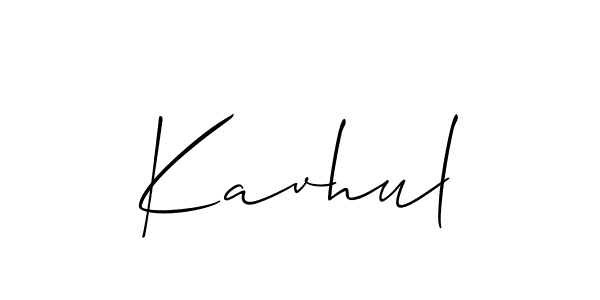 Similarly Allison_Script is the best handwritten signature design. Signature creator online .You can use it as an online autograph creator for name Kavhul. Kavhul signature style 2 images and pictures png
